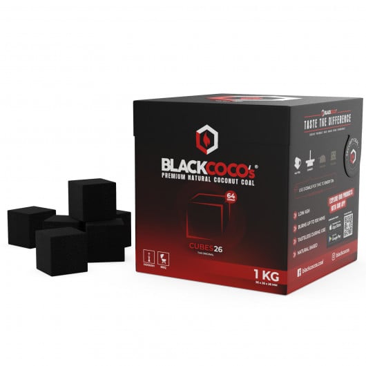 Въглени за Наргиле BLACKCOCO 1 кг 26 мм