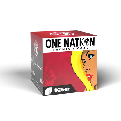Въглени за Наргиле ONE NATION Premium Cubes #26er